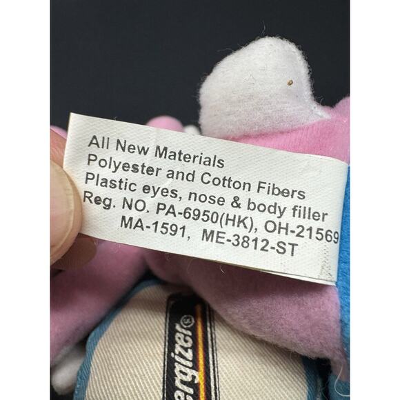 Vintage 1997 Eveready Energizer Battery Bunny 7" Beanbag Plush READ DESCRIPTION - Picture 10 of 10